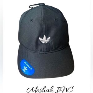 Adidas Originals  Black and white Relaxed Strapback Hat